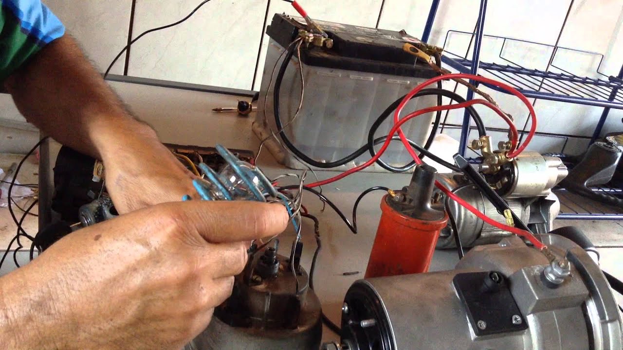 Como funciona a parte elétrica automotiva 6/20 ligação luz do óleo e luz da bateria.