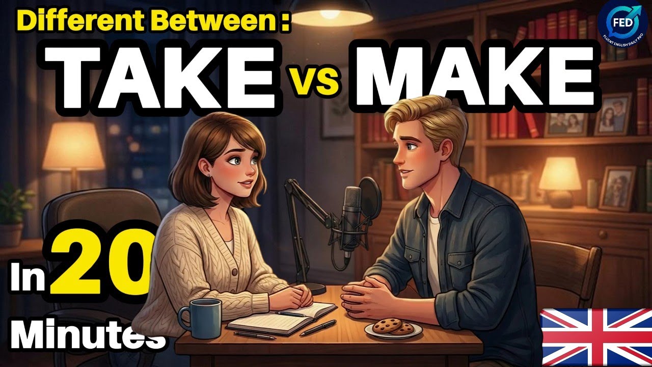 How to Use TAKE in English? (Stop Confusing Take vs Make) | Daily English Conversation