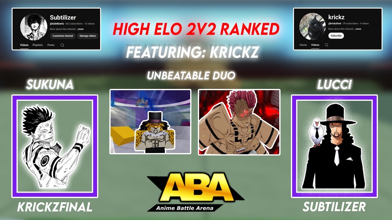 High elo ranked gameplay 2v2s with @krickzfinal | ABA