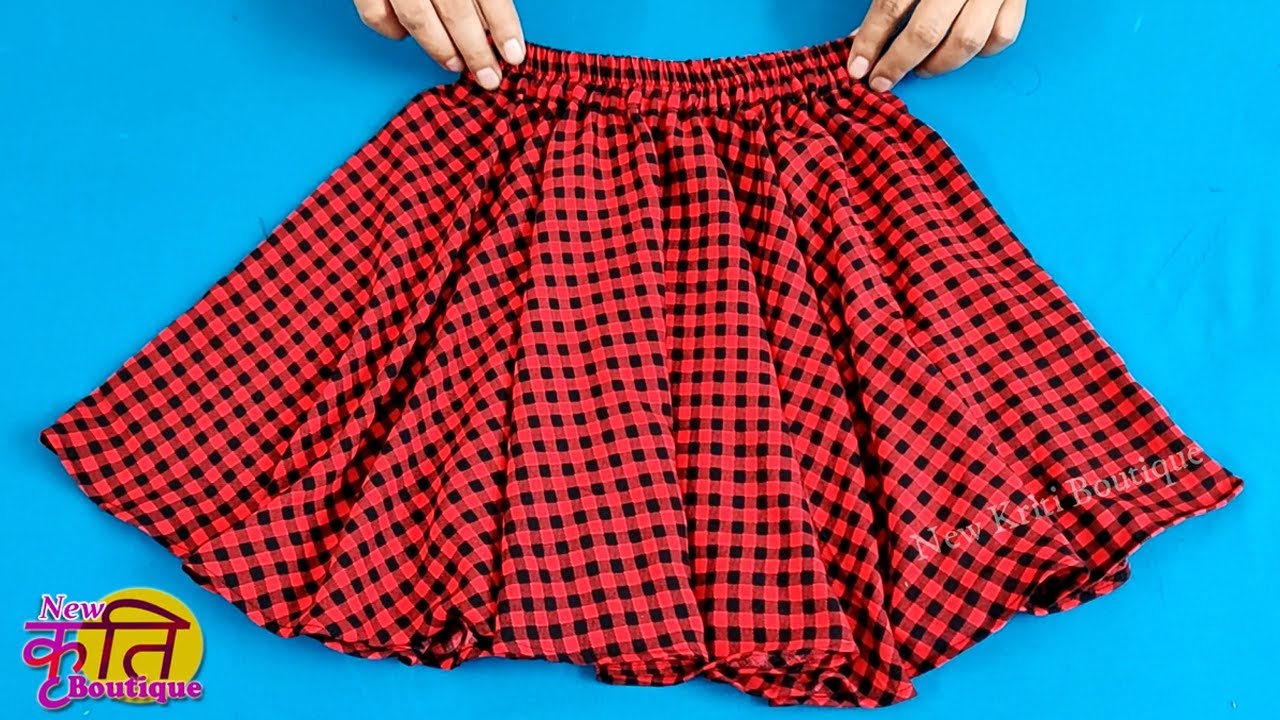 How to Make Skirt for 6 to 7 Year Old girls | DIY Beautiful Skirt Cutting and Stitching