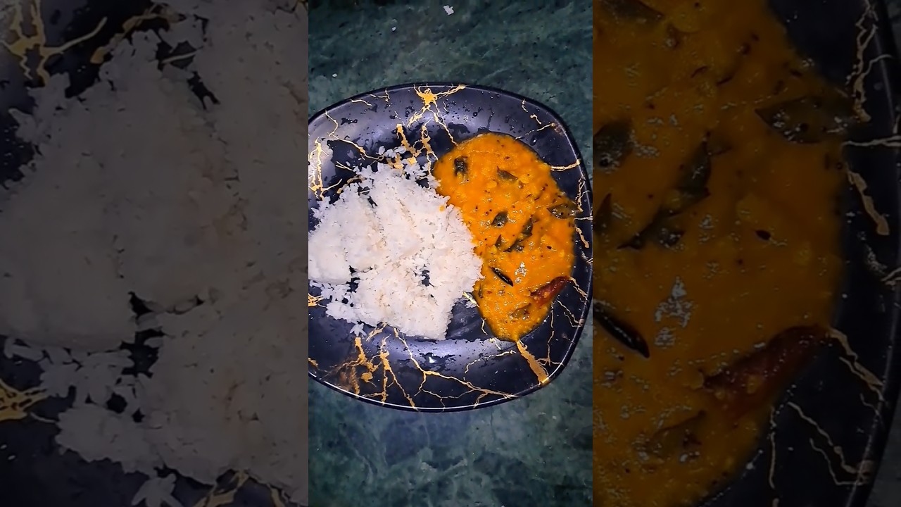 dinner time thali, dal rice #tasty ##indian #food @Minikitchen-z6h