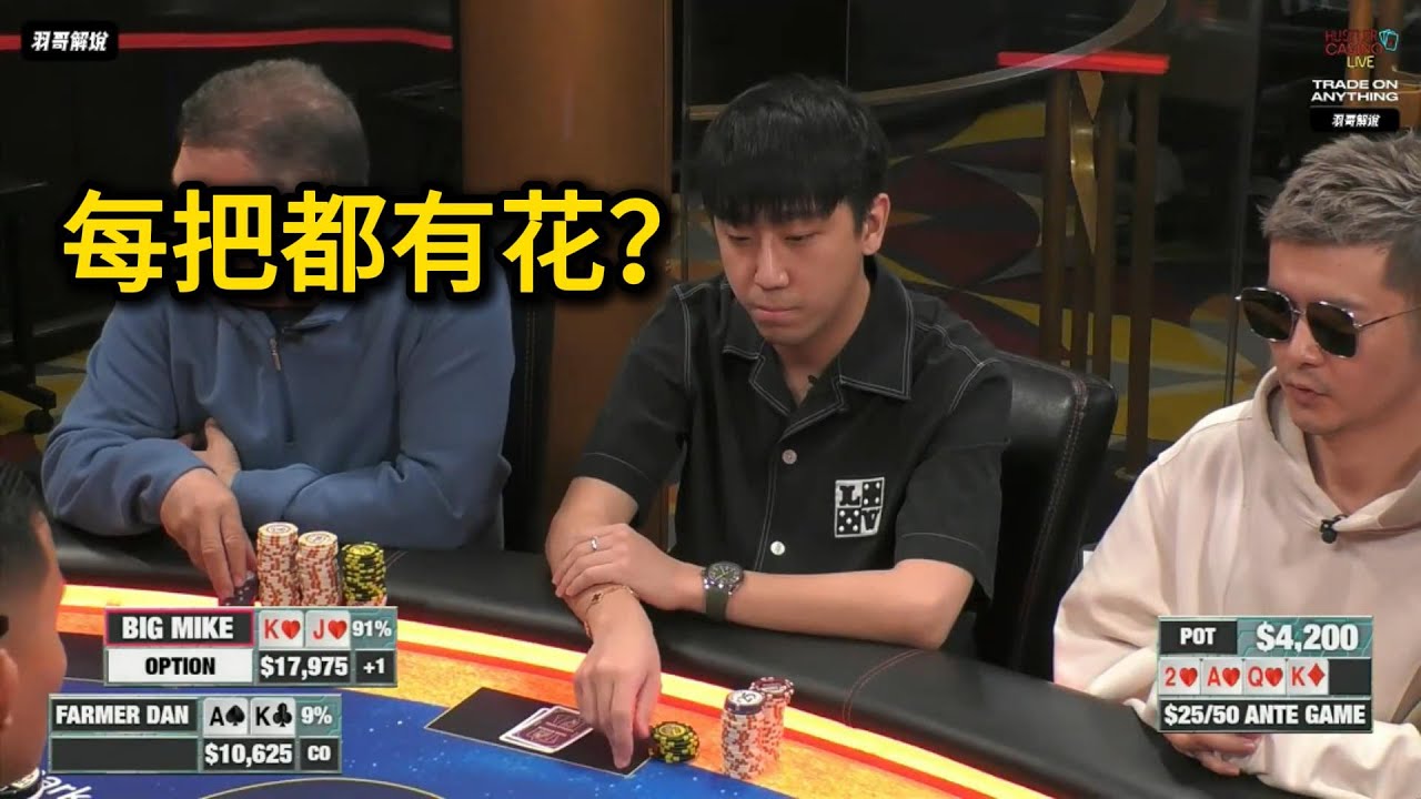 同花天天有，哪天都没有今天多！Jasper, Big Mike, David, L！2026HCL第6期第1集 德州扑克