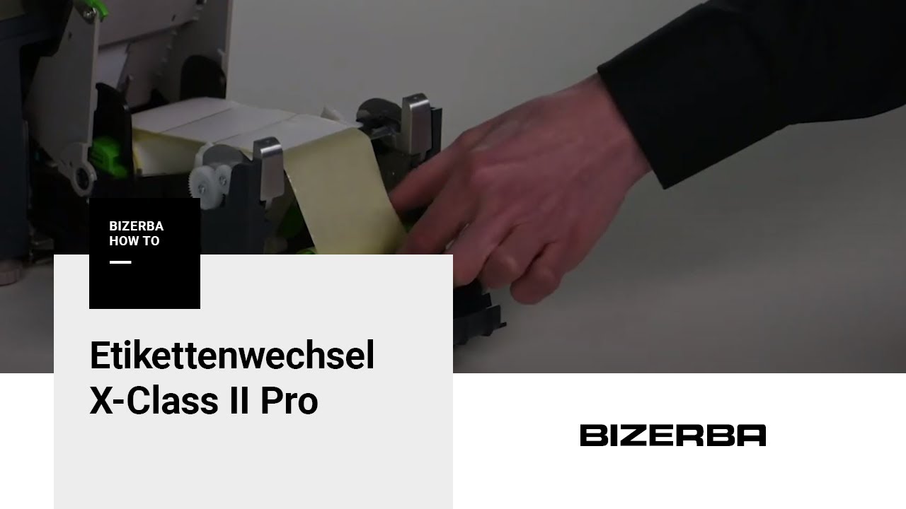 Bizerba How-To: X Class II Pro – Etikettenwechsel
