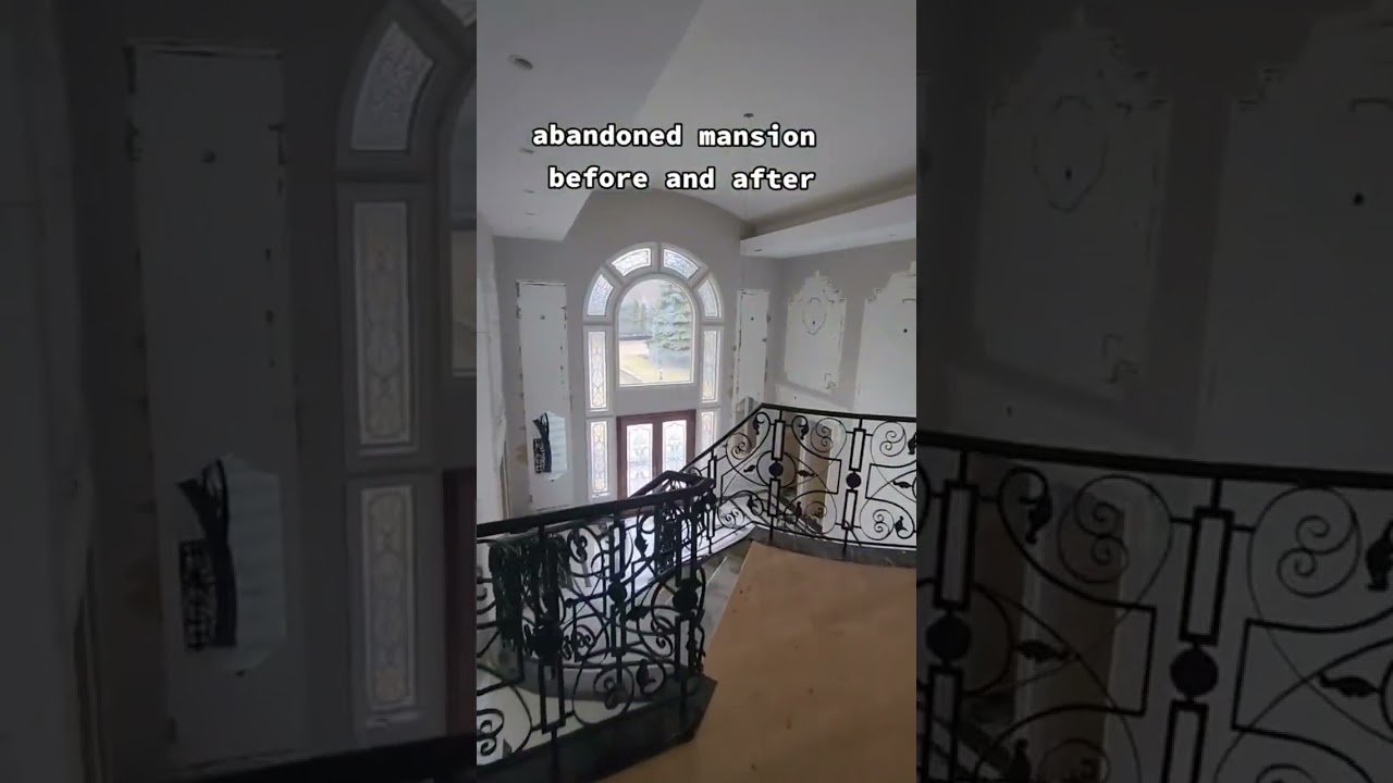 abandoned mansion before and after