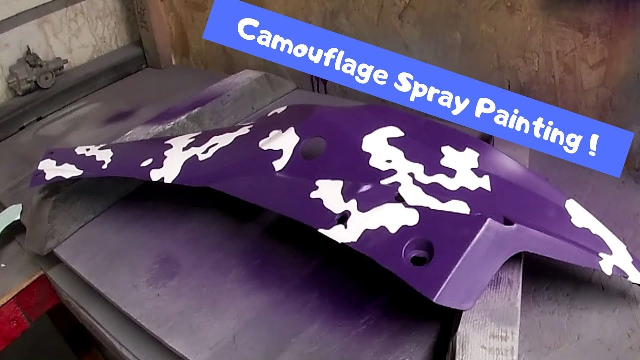 Camouflage Spray Painting ATV (QUAD) Plastics -First Try