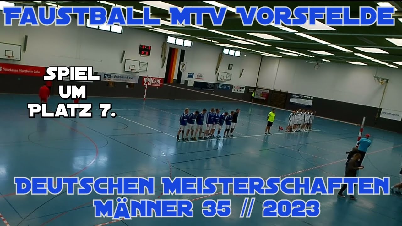 7.Platz Deutschen Meisterschaft | M35 Halle 2023| MTV Vorsfelde | Faustball | Spiel gegen TV Dieburg