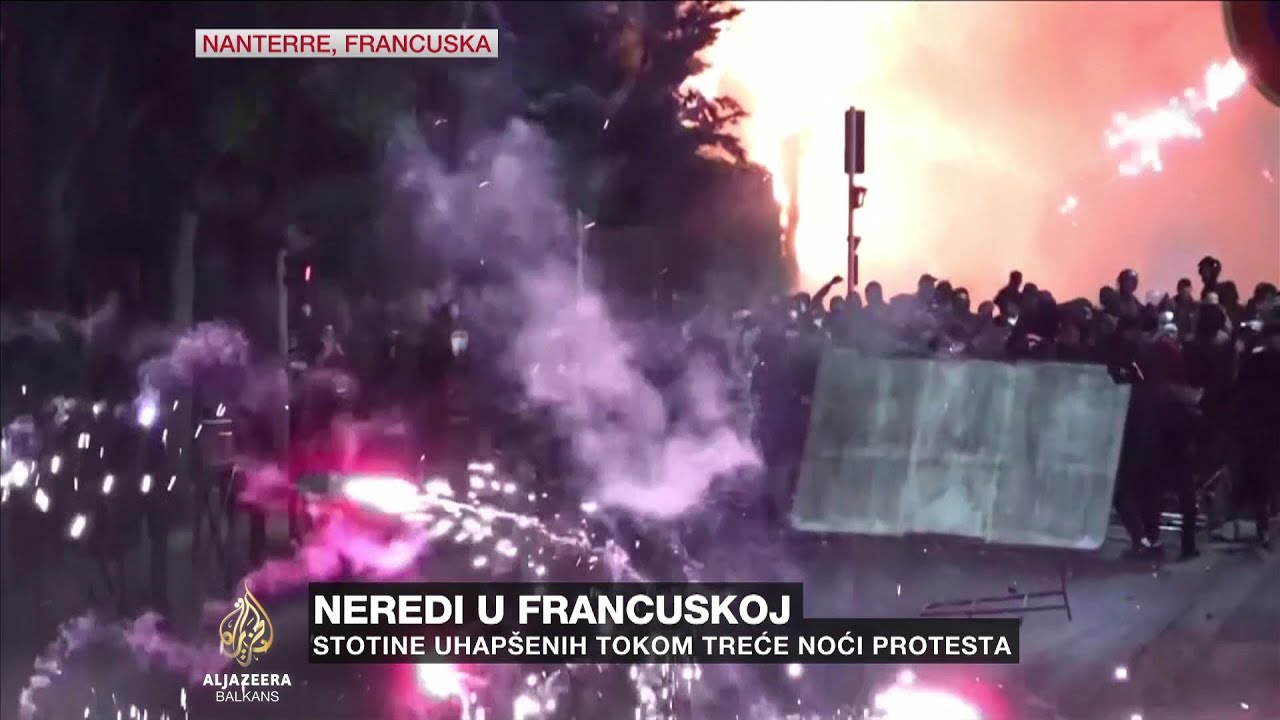 Stotine uhapšenih tokom treće noći protesta u Francuskoj