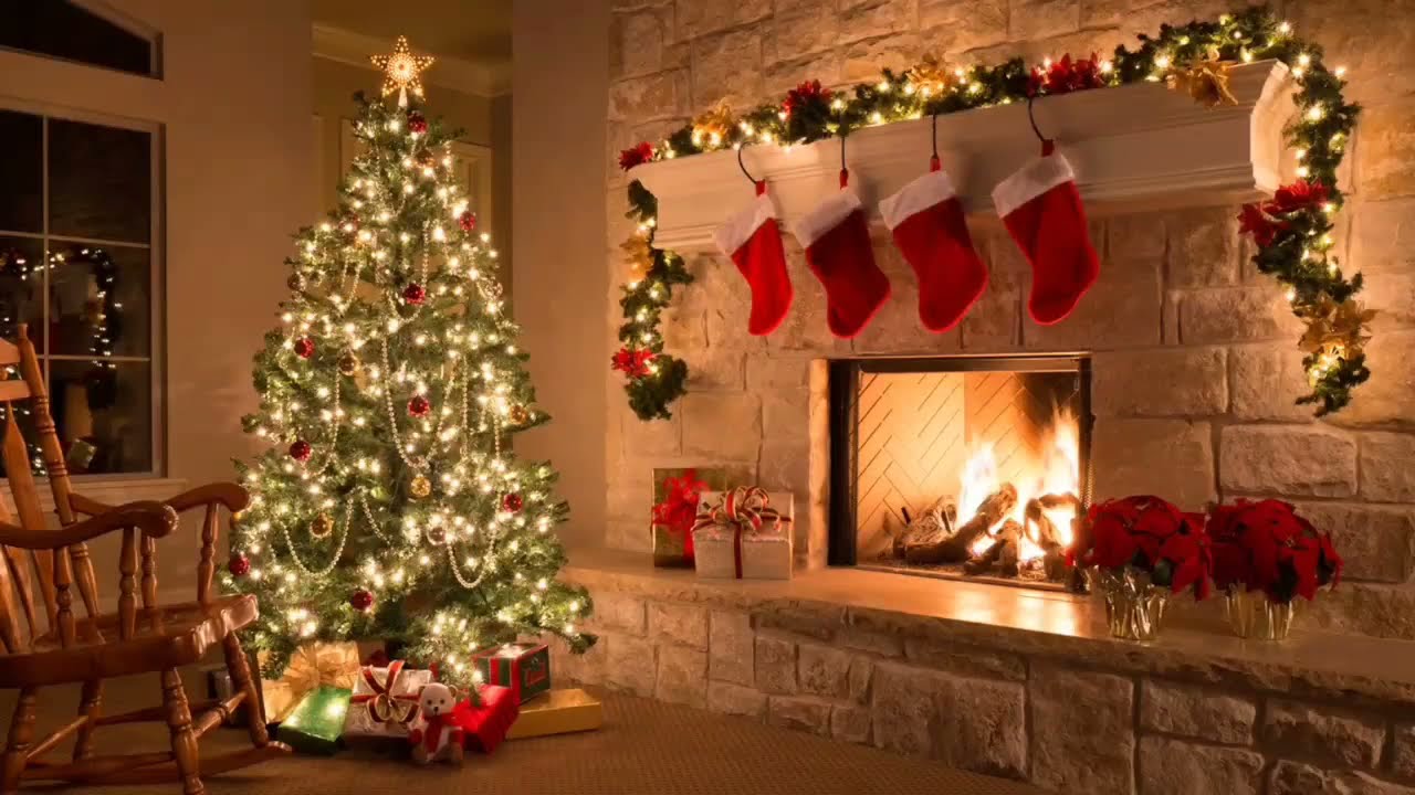 Christmas 2021 - 2:40:00 Hours of Classic Christmas Fireplace Music