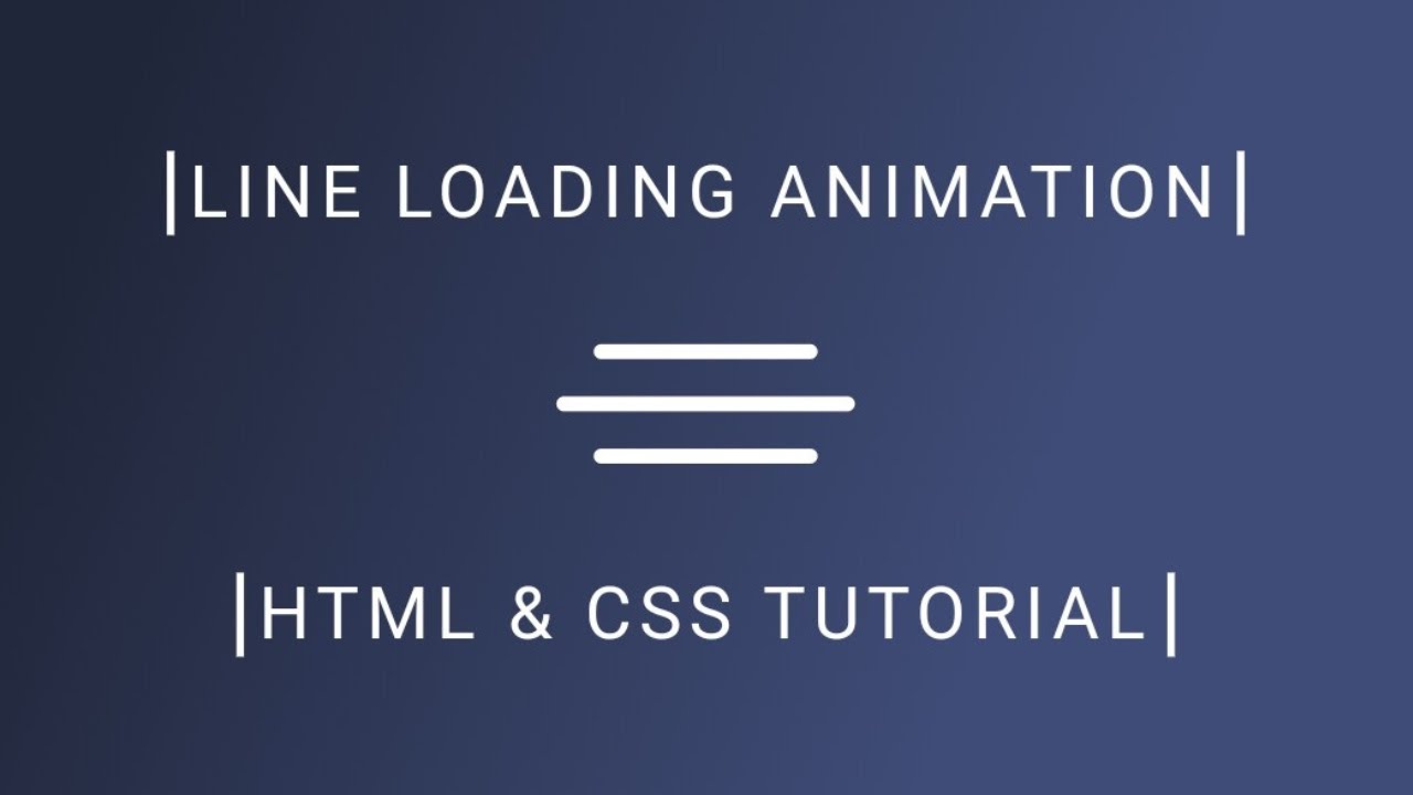 Line Loading Animation | HTML & CSS Tutorial | @codecompanion93