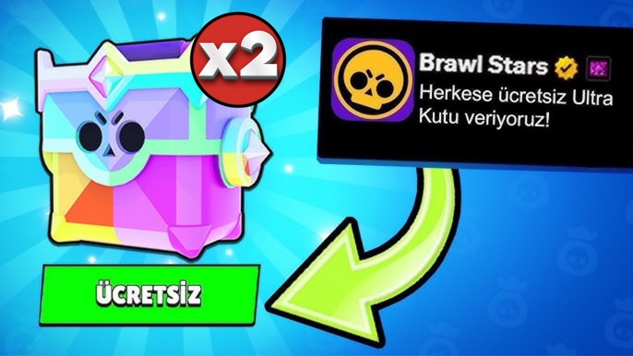 Brawl Stars HERKESE ÜCRETSİZ 2 ULTRA KUPA KUTUSU VERİYOR!😱