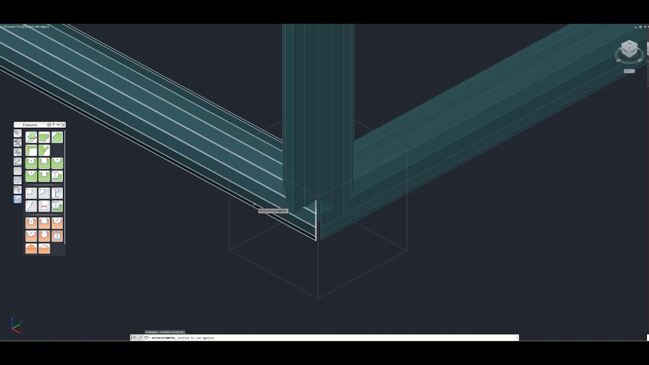 Advance Steel - How to Create a 3 Way Pipe Railing Corner