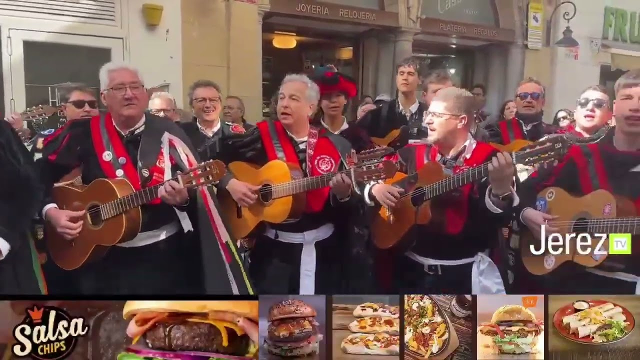 En el pasacalles de Jerez