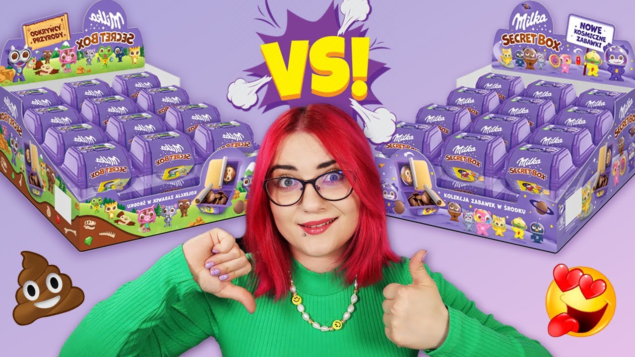 Odkrywcy VS Kosmiczne 😇😈 KTÓRE LEPSZE? 😯 MILKA SECRET BOX