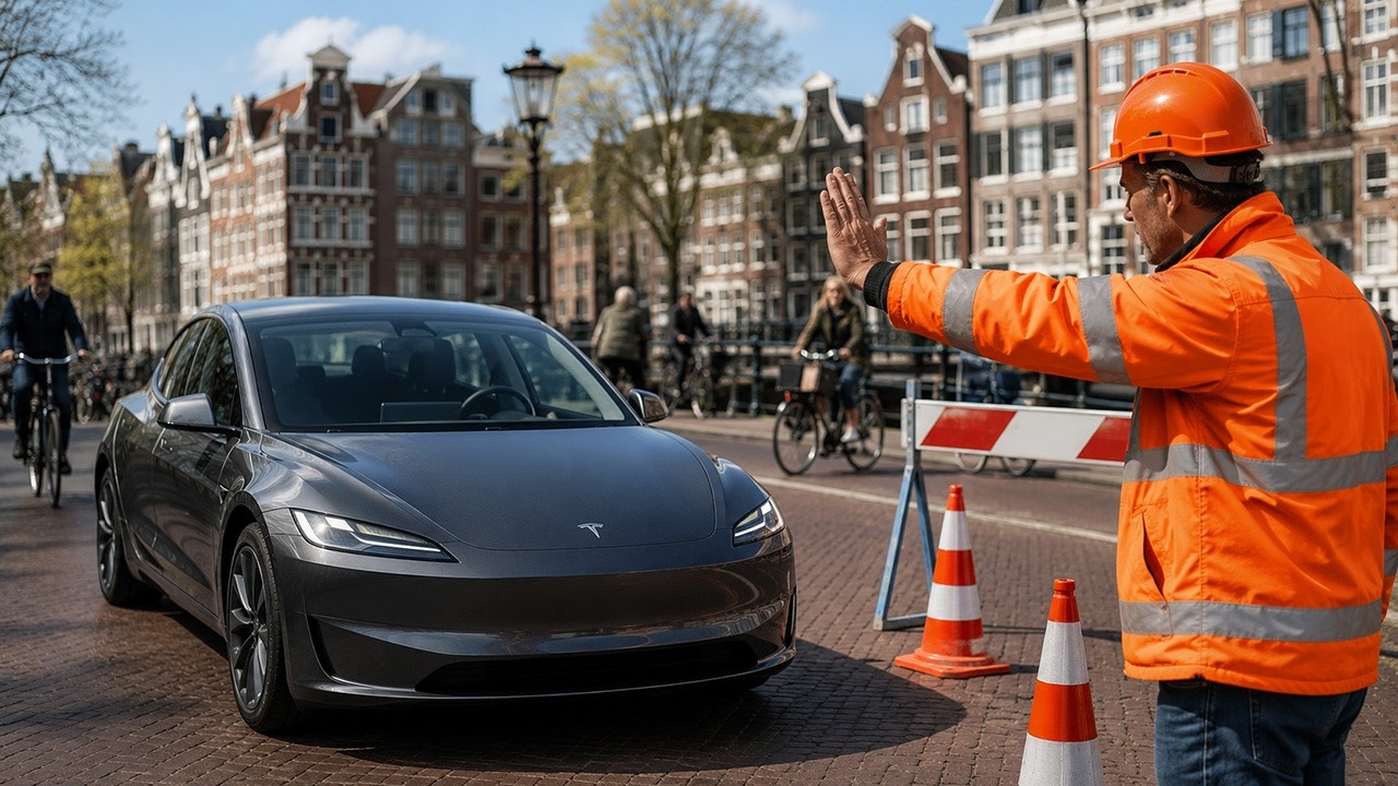 Я не мог поверить в то, что вытворил беспилотный Tesla в Амстердаме