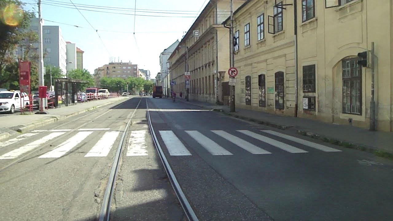 Trolleybus line [208] - trolleybus SOR, cabview, Bratislava, Slovakia, part.1/2