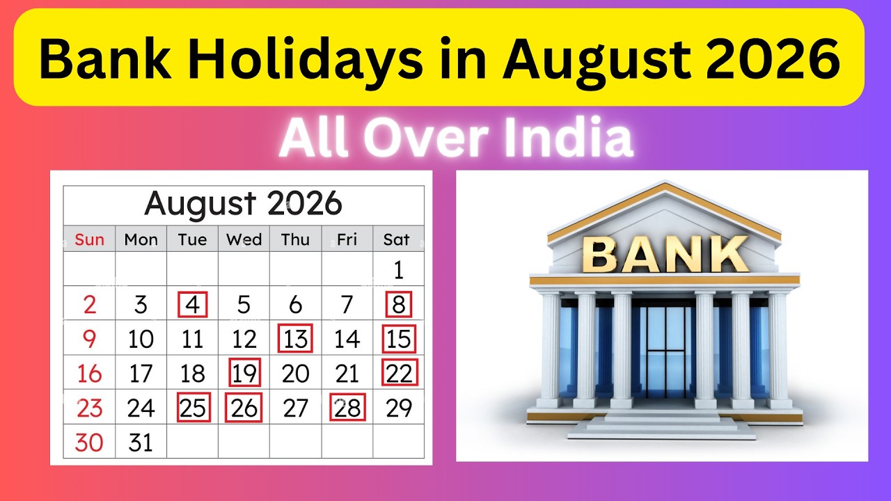Bank Holidays in August 2026 #2026bankholidaycalendar #2026bankholidays #advayainfo
