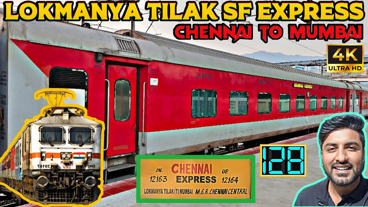 12164 Chennai to Mumbai Ltt Express | Chennai to Mumbai Train | Mas Ltt Sf Express | Mumbai Express