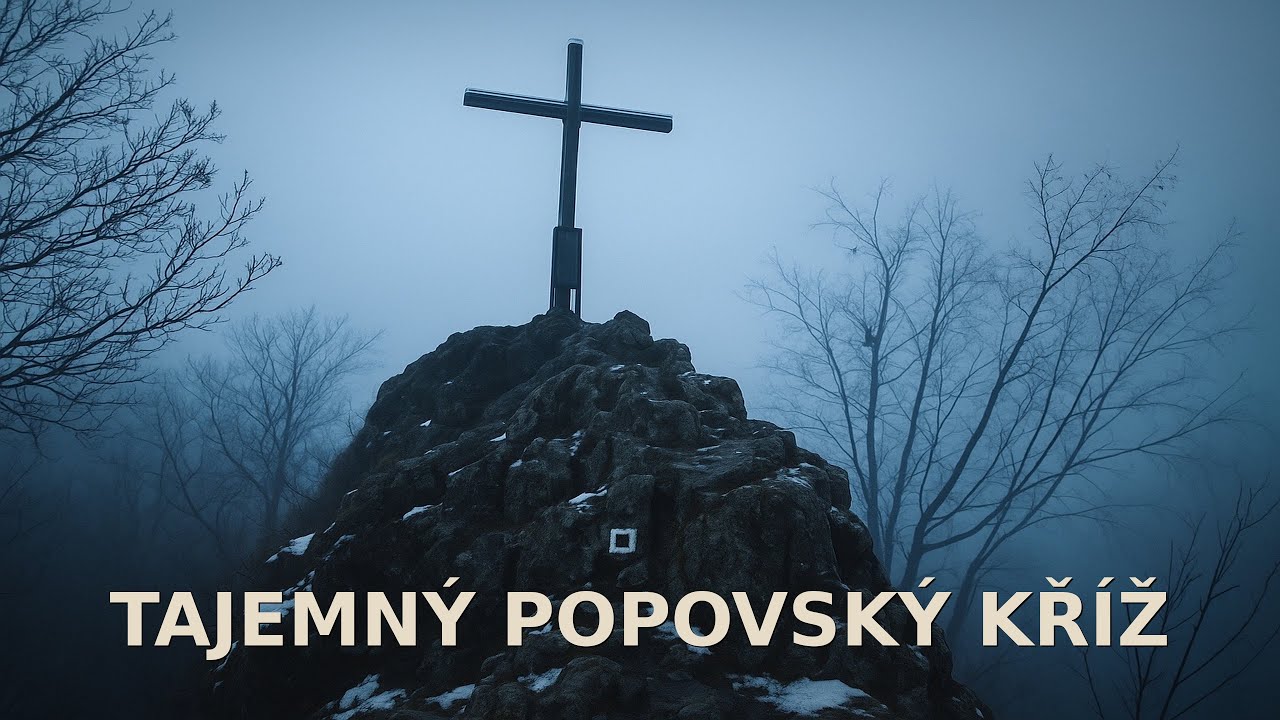 Popovský kříž v ranní mlze | Mysterious Cross
