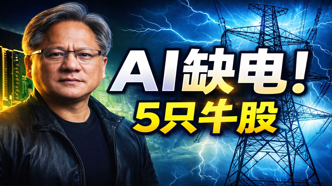 英偉達也沒用？AI正在被電力卡脖子｜5隻最大受益股