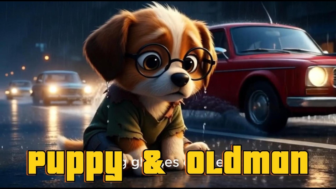 Baby Puppy & Old Man🐶| Hindi Kids Story 