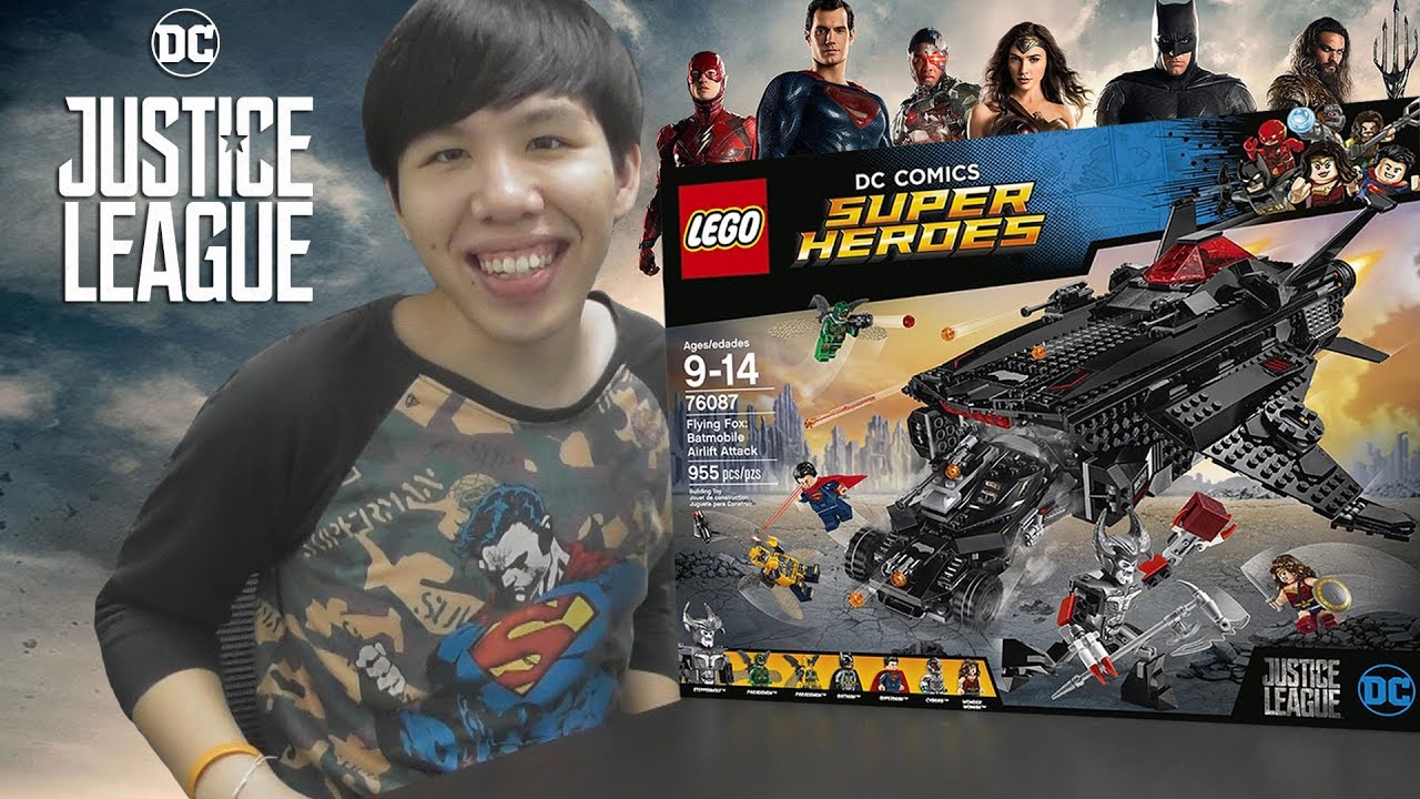 ต่อเลโก้ Justice League รวมทีมซุปเปอร์ฮีโร่พิทักษ์โลก【LEGO: Flying Fox: Batmobile Airlift Attack】