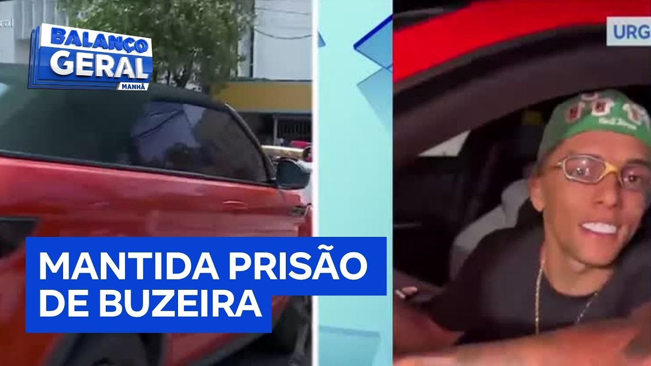 Justiça mantém prisão preventiva do influenciador Buzeira