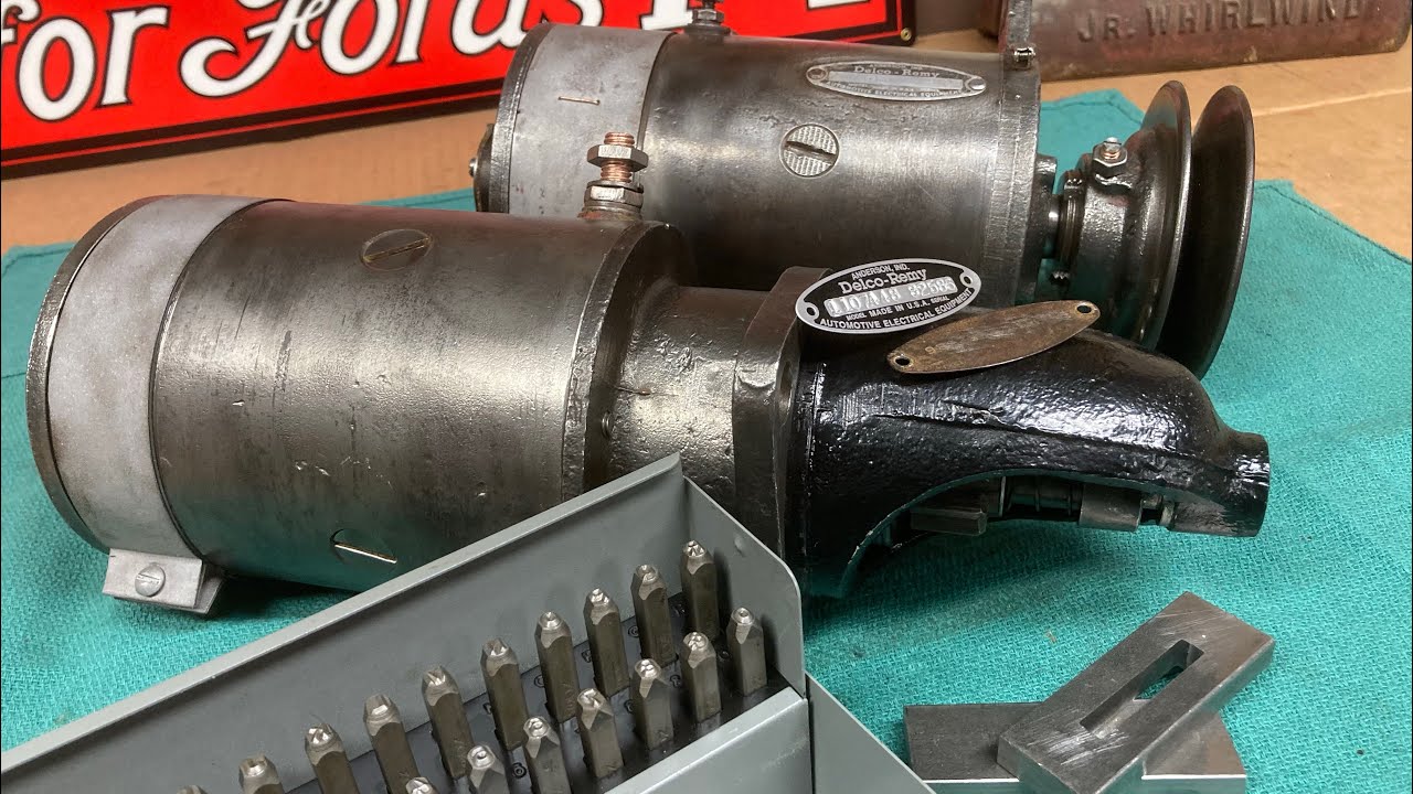 Восстановление идентификационной бирки стартера/генератора Farmall, установка щёток и окончательн...