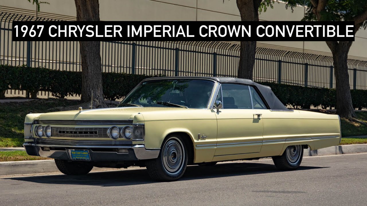1967 CHRYSLER IMPERIAL CROWN CONVERTIBLE, 1 of the original legendary 