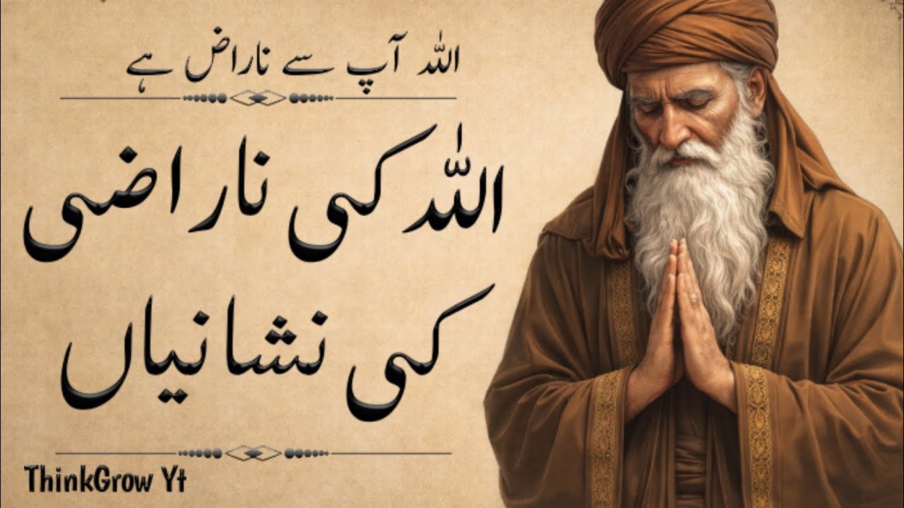 Allah Ki Narazgi Ki Nishaniyan | Allah Naraz Ho To Kya Hota Hai | Islamic Video | ThinkGrow Yt