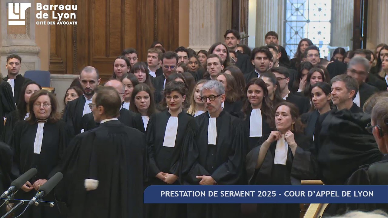 Prestation de Serment 2025 - Barreau de Lyon
