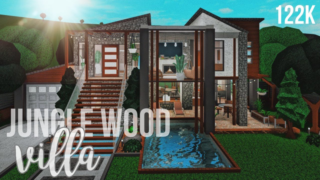 Bloxburg: Jungle Wood Villa 122K