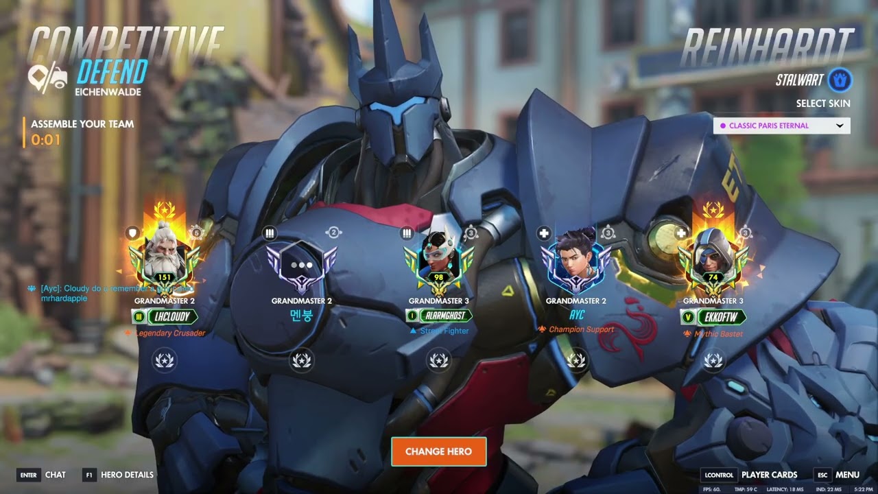 What the #1 Reinhardt in the World Looks Like - LHCloudy Season 1 Gameplay