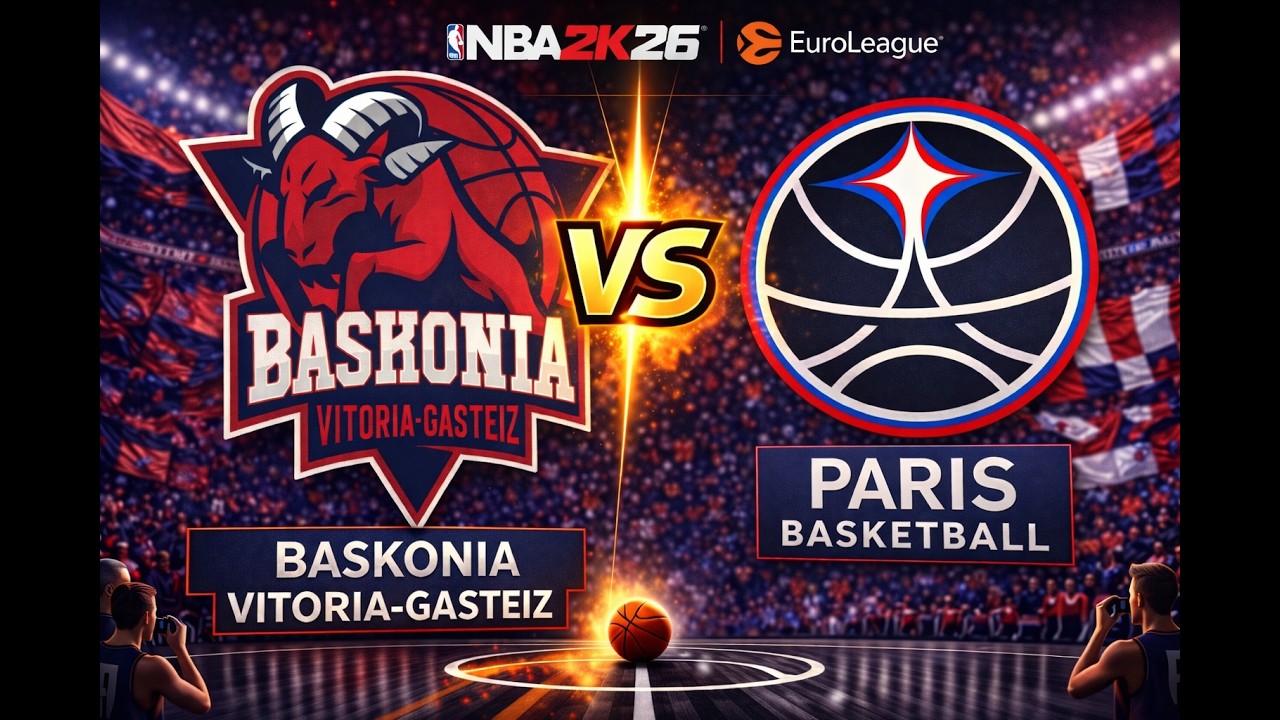 [TURKISH AIRLINES EUROLEAGUE 2025/2026] Kosner Baskonia vs Paris Basketball - NBA2K26