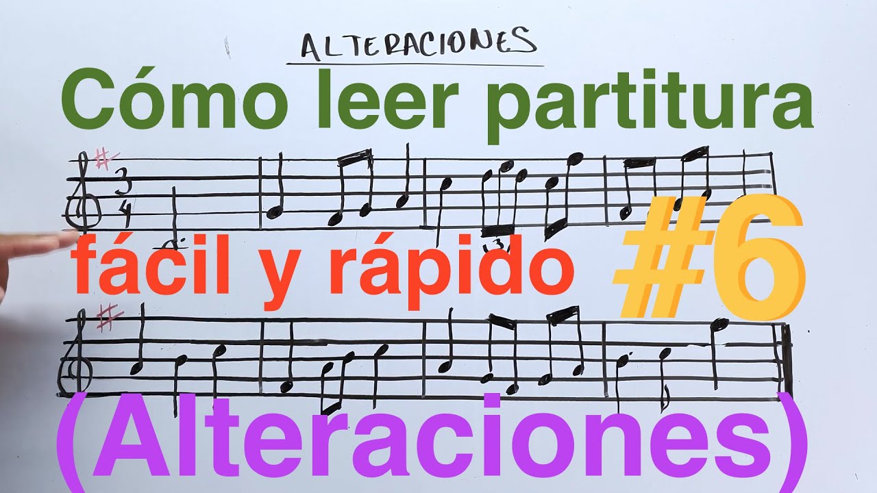 Cómo leer partitura fácil y rápido #6 (ALTERACIONES) - Obeth Toledo