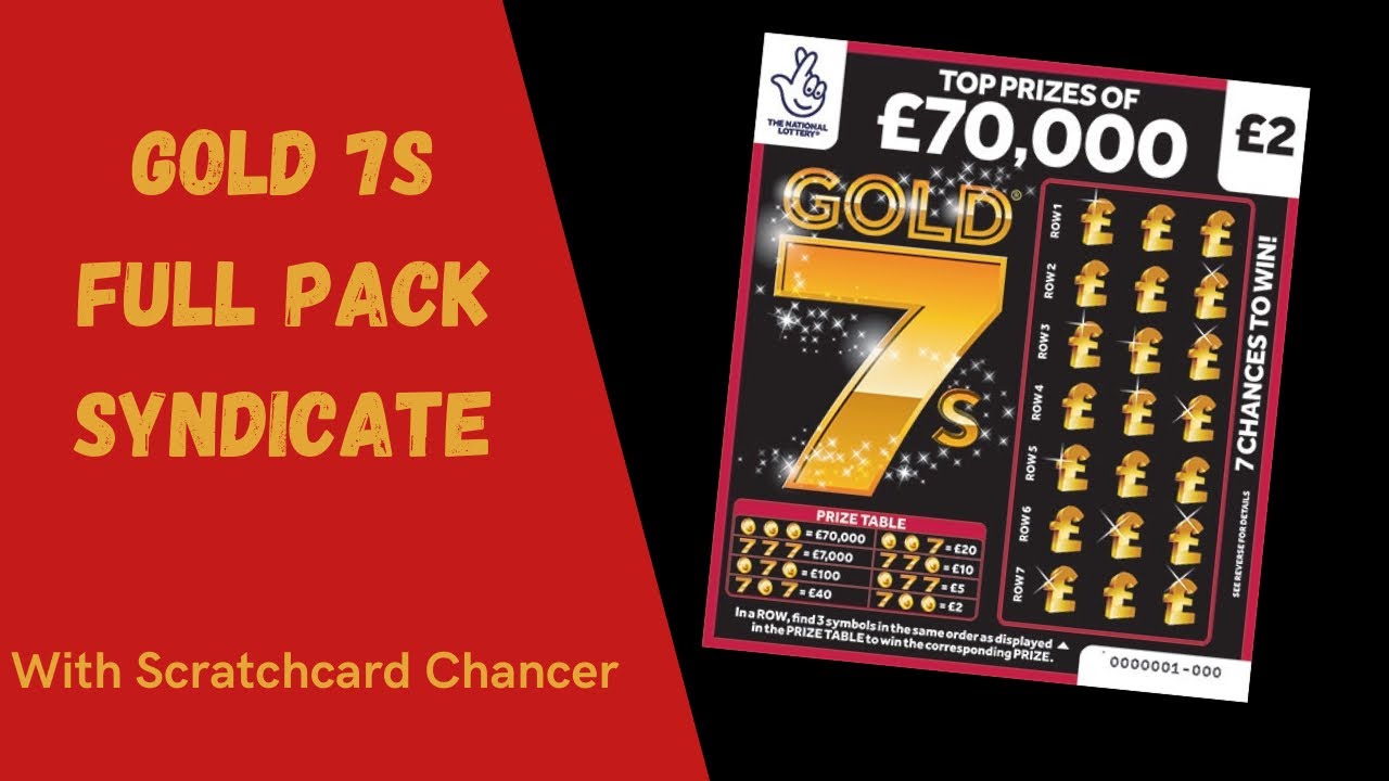 Gold 7s full pack syndicate live with Scratchcard Chancer and Mrs Chancer