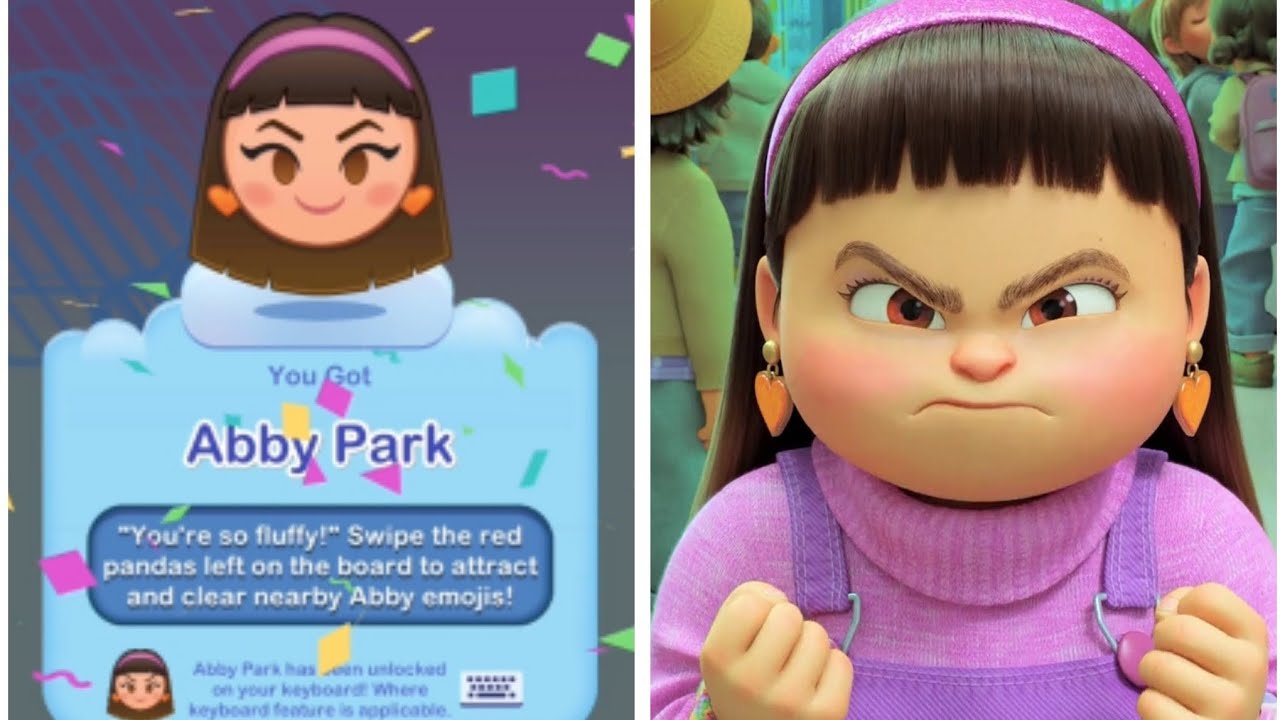 Game: Disney Emoji Blitz - Abby Park from Disney's Turning Red Unlocked