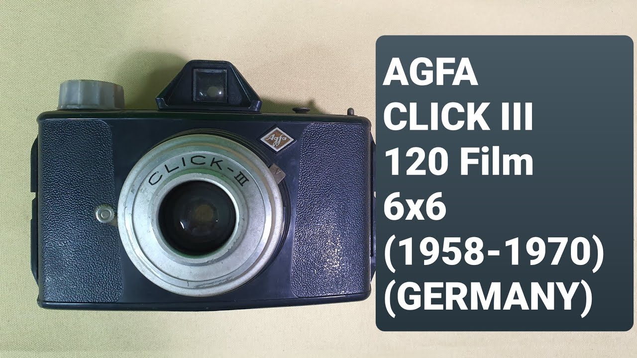 AGFA CLICK III 120Film 6x6 GERMANY 1958-1970