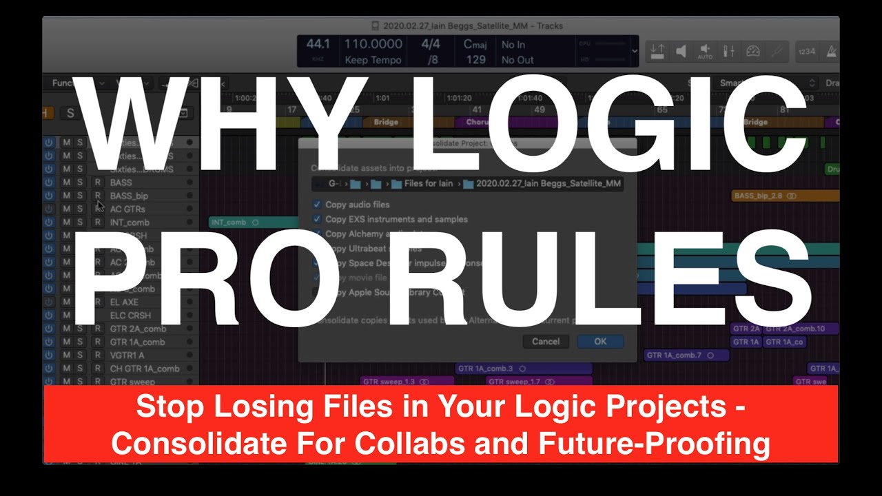 Stop Losing Files in Your Logic Projects - Consolidate For Collabs and Future-Proofing