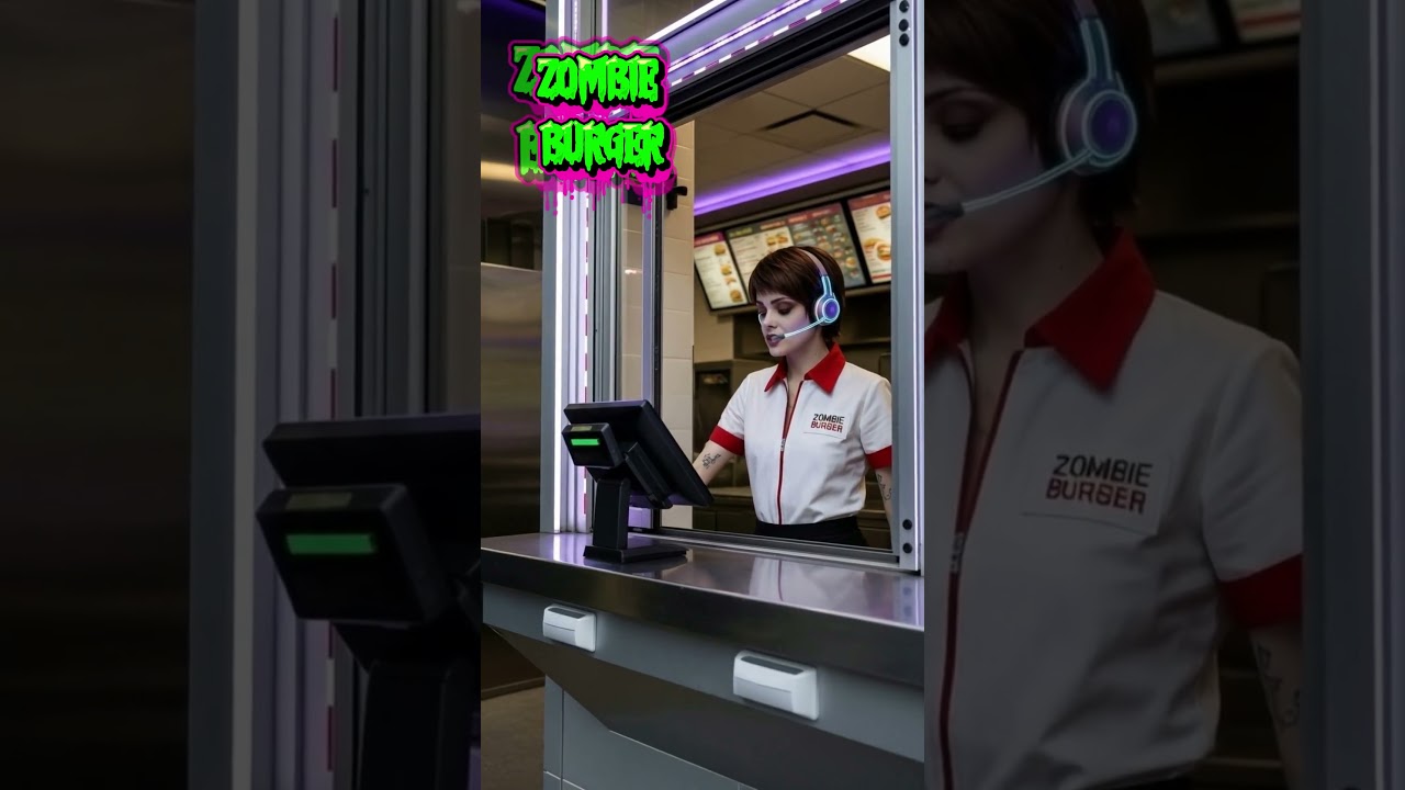 Zombie Burger #420  D  Fang #halloween #shorts  #lol #vegan #viral #comedy