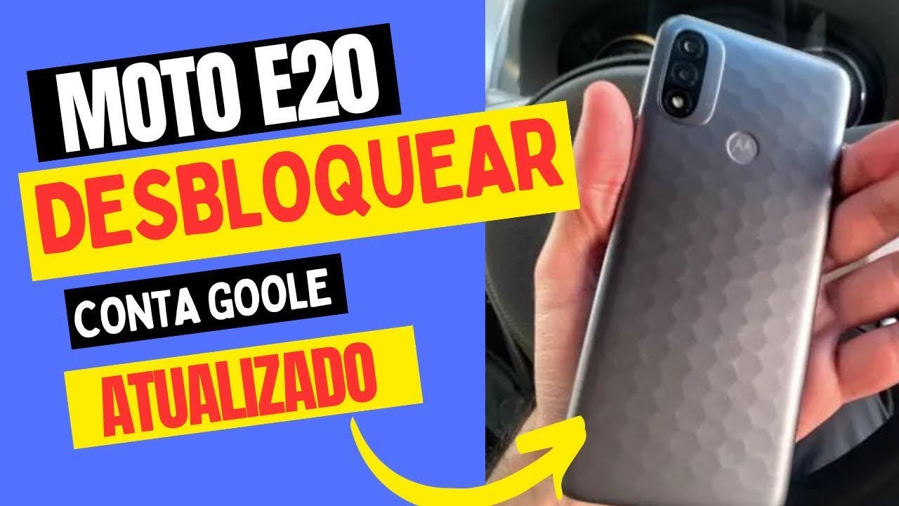 Como desbloquear a conta do Google Moto E20 ATUALIZADO 