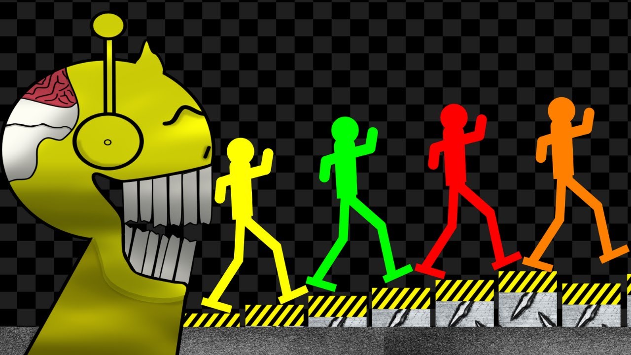 Survival Stickman Race - Run From Sprunki Simon
