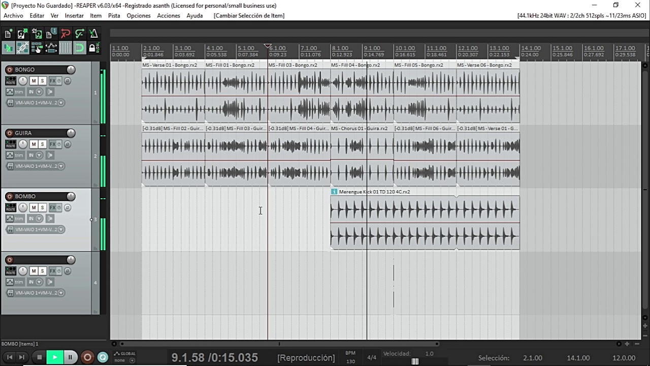 CREANDO BACHATA Y CUMBIA CON REAPER