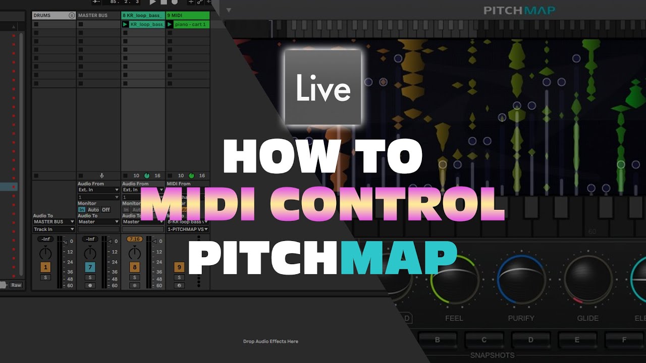 How to setup midi control to pitchmap