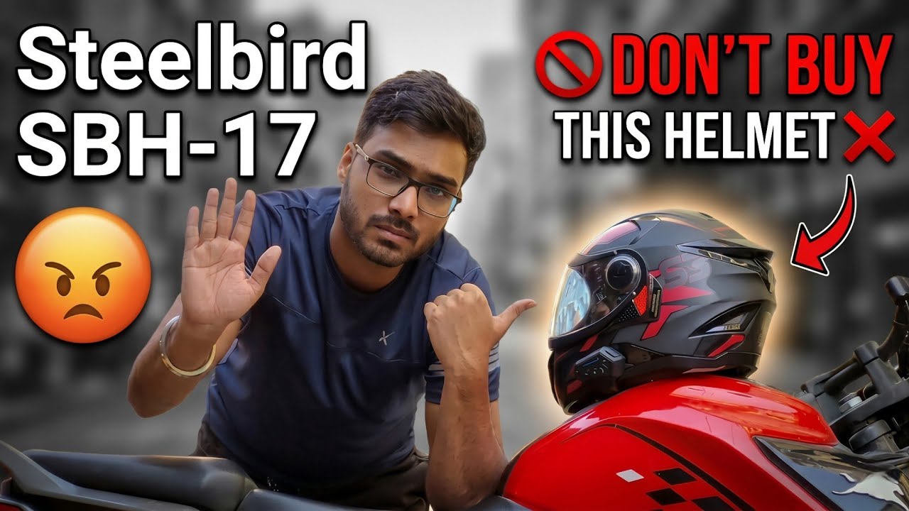 🚫 Don't Buy STEELBIRD SBH-17 Terminator ❌ Helmet | Button Problem of Steelbird S3 Riding Helmet