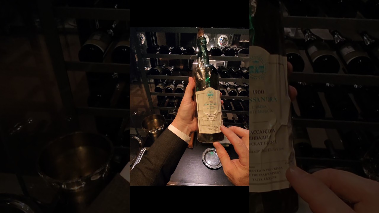 Serving $5000 1900 Tsar Nicholas II Dessert Wine #fyp #trending #viralvideo #pov #wow #asmr #explore
