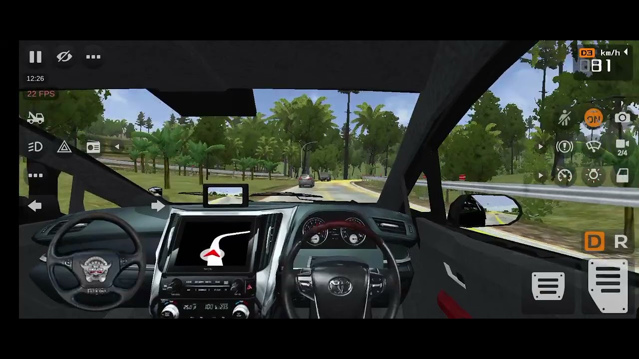 Bus simulator Indonesia driving Toyota vellfire
