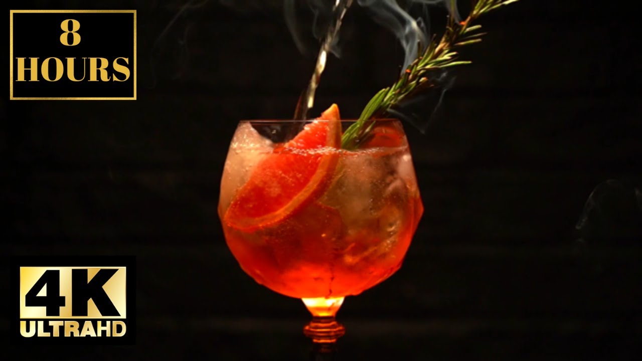 Cocktail Drink Wallpaper Scrennsaver Background 4K 8 HOURS