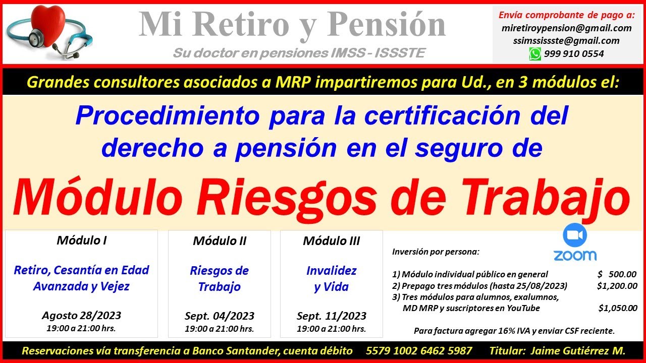 Procedimiento de Certificación para el derecho a pensión por Riesgos de Trabajo