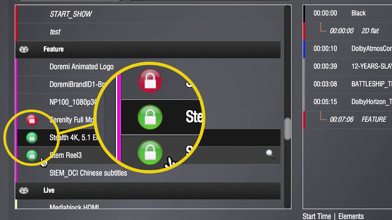 SERVER IMS1000 2000   Building a Show Playlist