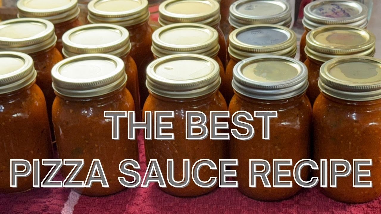 Canning Enough Pizza Sauce To Last Us Two Years - Step By Step!